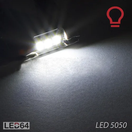 2 ampoules à LED pour l'éclairage plaque Seat Leon – Image 2