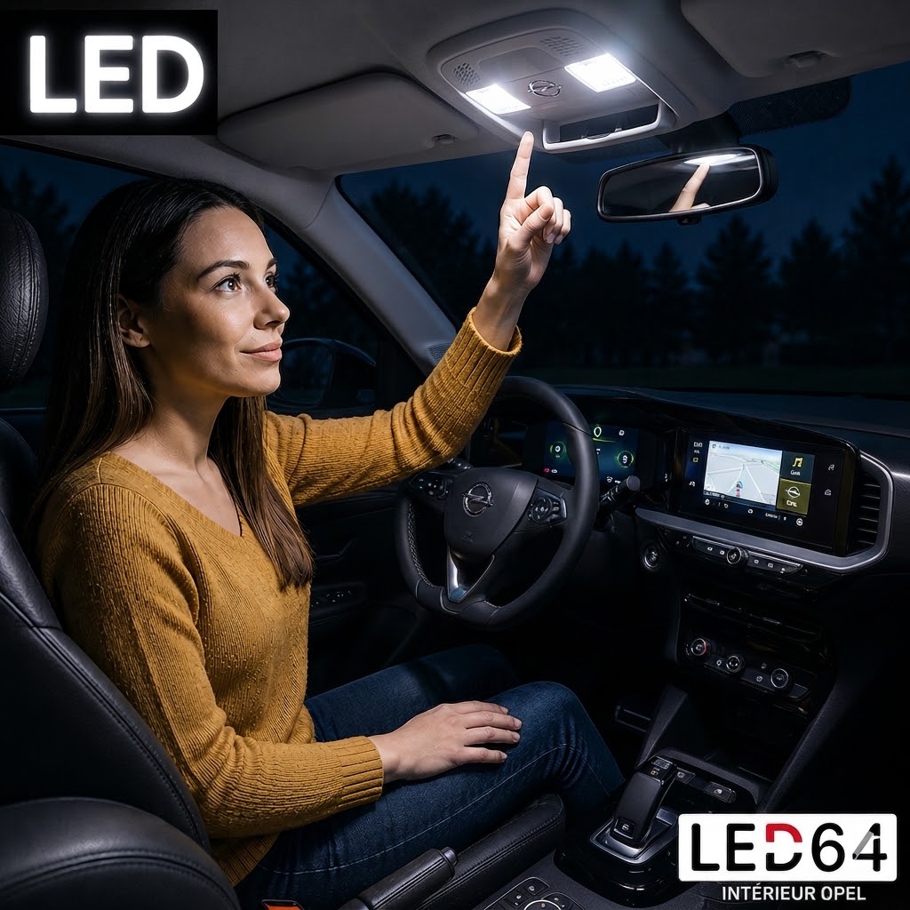Kit ampoules à LED pour l'éclairage intérieur Opel Antara – Image 2