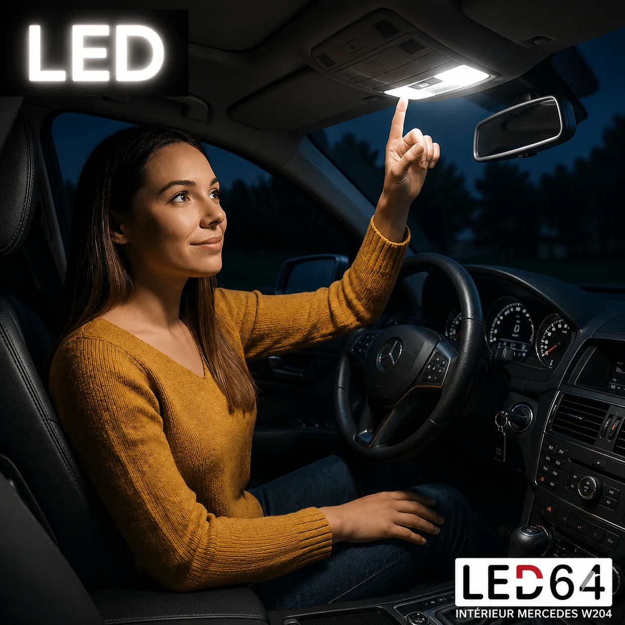 Kit ampoules à LED pour l'éclairage intérieur Mercedes CLK w208 – Image 2