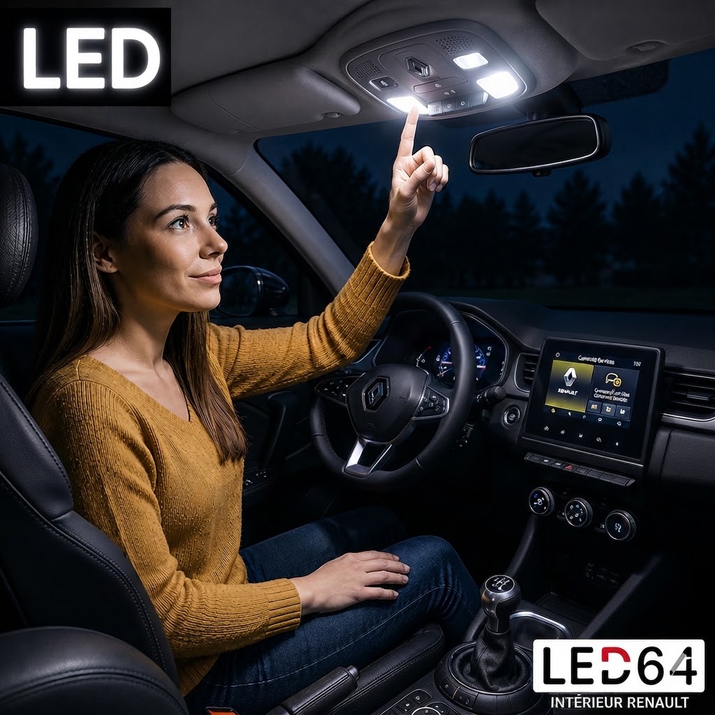 Kit ampoules à LED pour l'éclairage intérieur Renault Megane 3 – Image 2