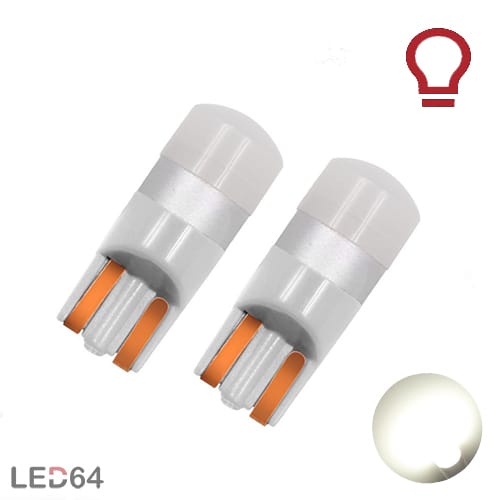 2x Ampoules LED T10 W5W Orange CANBUS - Pour Clignotants & Veilleuses | 3 SMD 3838 12V 300lm Kit Voiture