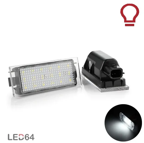 2 modules LED pour l'éclairage plaque d'immatriculation Renault